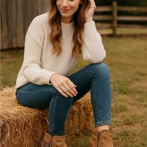 Stylish Tan Ankle‎ Boots for Women